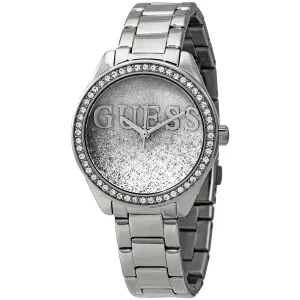 Guess Glitter Girl Silver Dial Stainless Steel Ladies Watch W0987L1