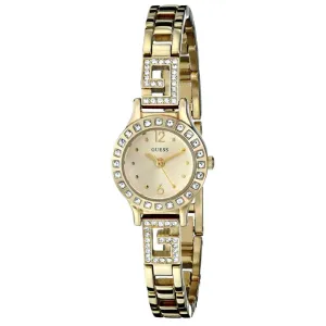 Guess Gold Stainless Steel Gold Dial Quartz Watch for Ladies - W0411L2