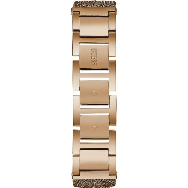 Guess Rose Gold Stainless Steel Rose Gold Dial Quartz Watch for Ladies - W1143L3