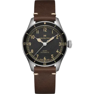 Hamilton Khaki Aviation Pilot Pioneer Auto on leather