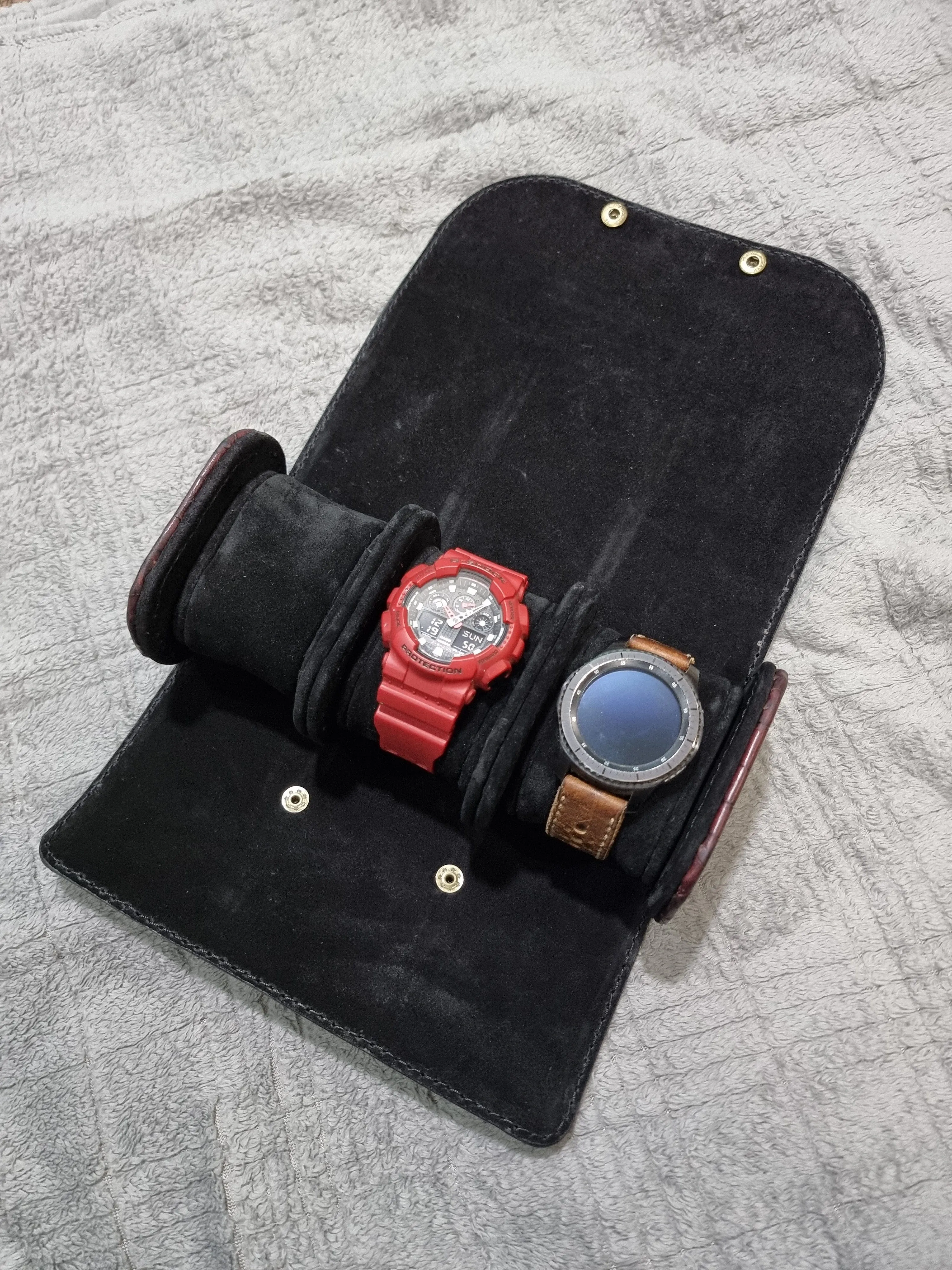 Handmade Leather watch roll