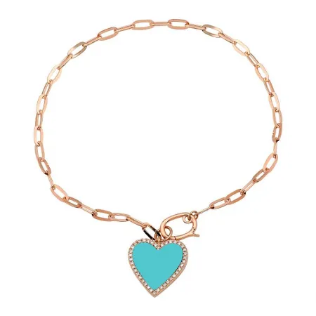 HANGING HEART CHARM BRACELET