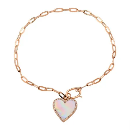 HANGING HEART CHARM BRACELET