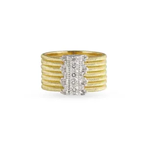 Hawaii 18K Yellow & White Gold Diamond Ring