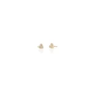 Heart Crystal Stud Earrings