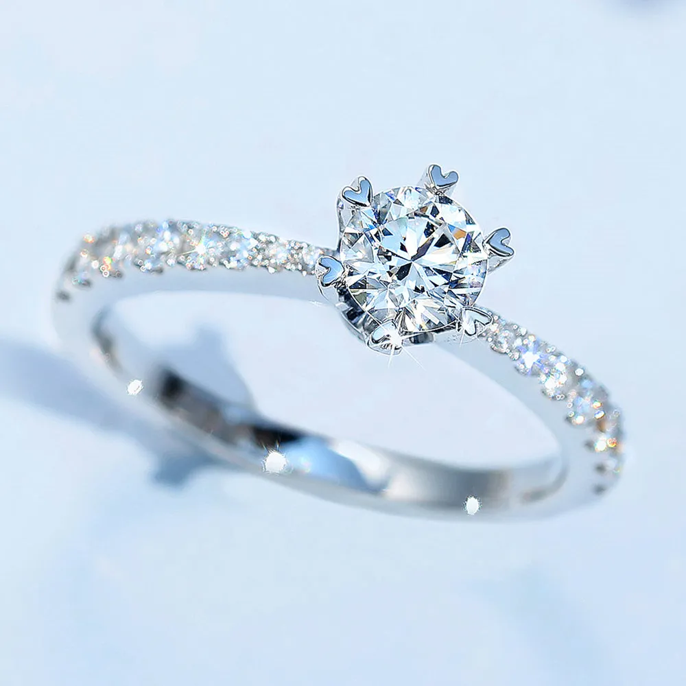Heart Prong-Set Lab-Grown Diamond Engagement Ring