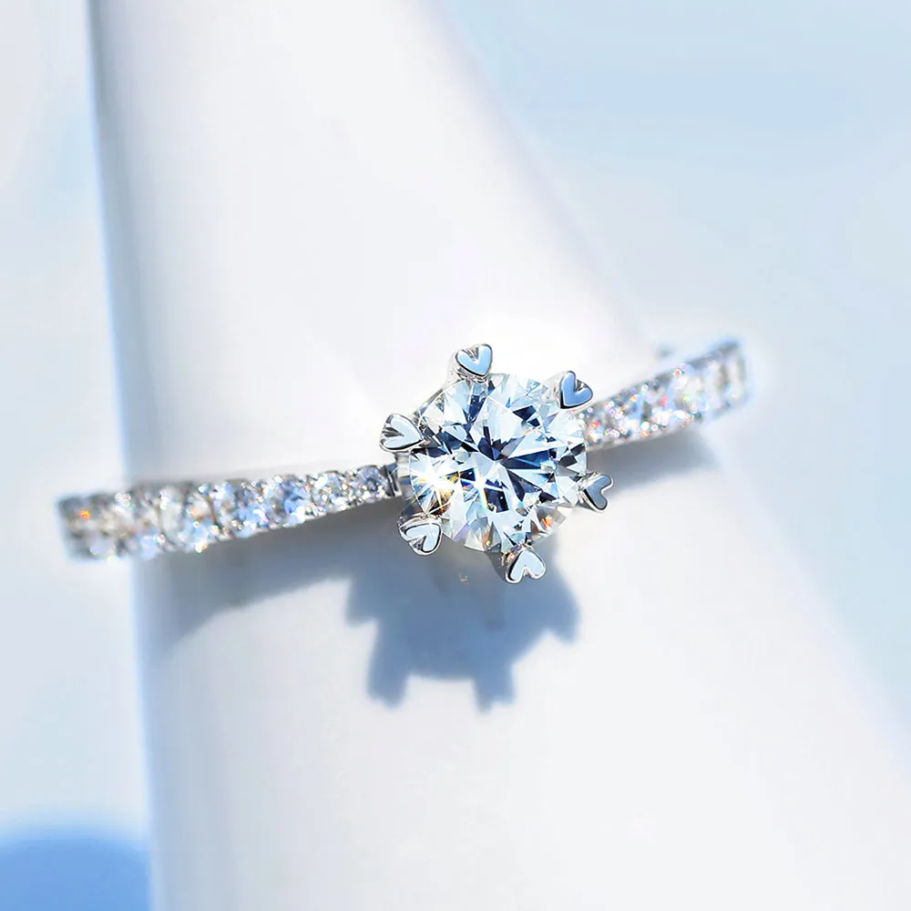 Heart Prong-Set Lab-Grown Diamond Engagement Ring