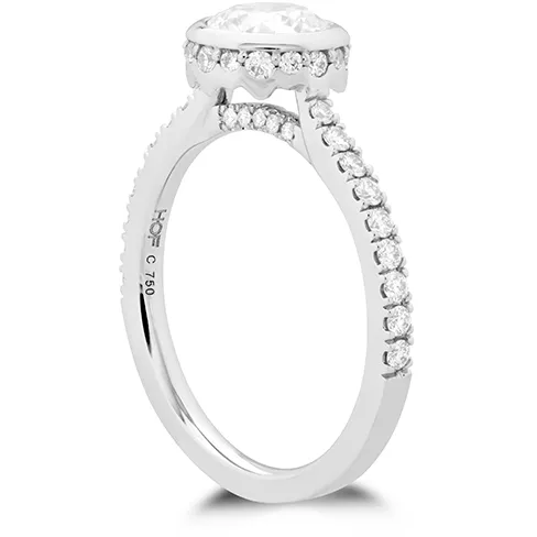 Hearts On Fire Deco Chic Bezel Diamond Engagement Ring