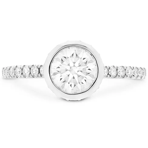 Hearts On Fire Deco Chic Bezel Diamond Engagement Ring