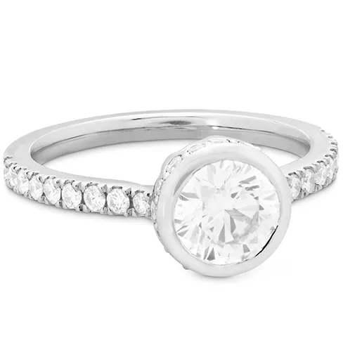 Hearts On Fire Deco Chic Bezel Diamond Engagement Ring