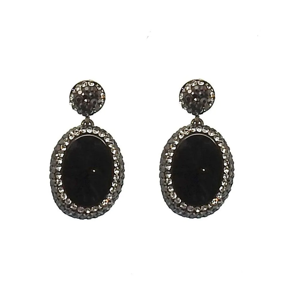 Hematite Crystal  Earrings