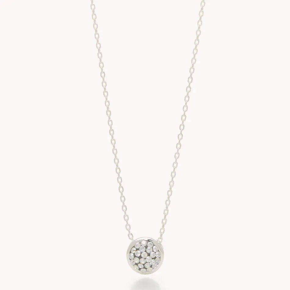 Hillberg & Berk Sterling Silver Dancing Queen Bezel Pendant Necklace