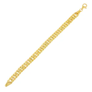 Hollow Double Curb Chain Bracelet