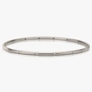 Hoopstock 16 Diamond Bangle in 18K Alpine Gold- 2.5mm