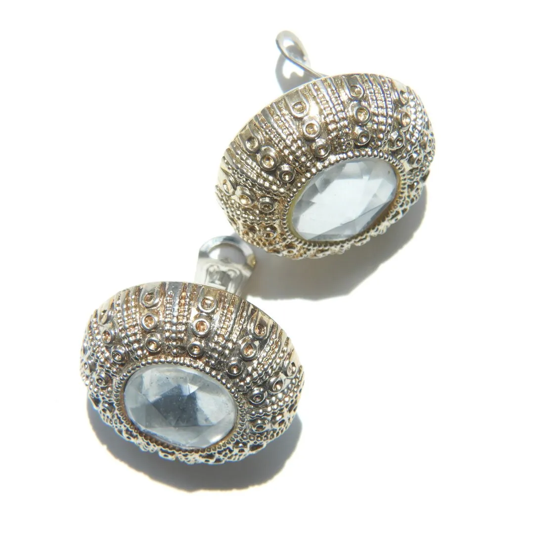 Huge clip on earrings