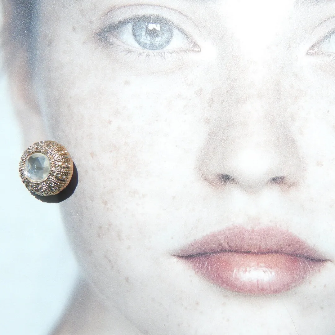 Huge clip on earrings