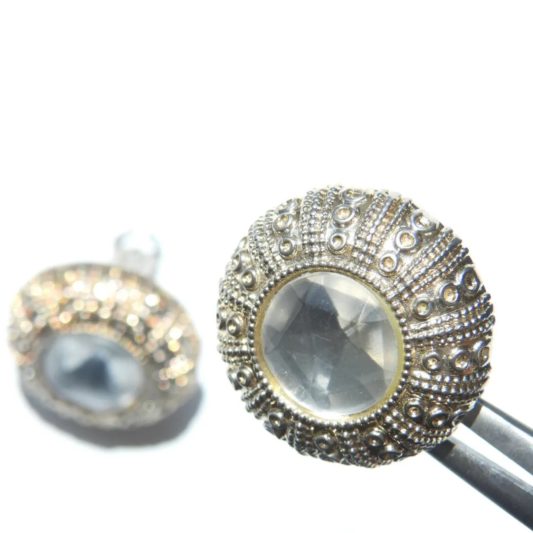 Huge clip on earrings