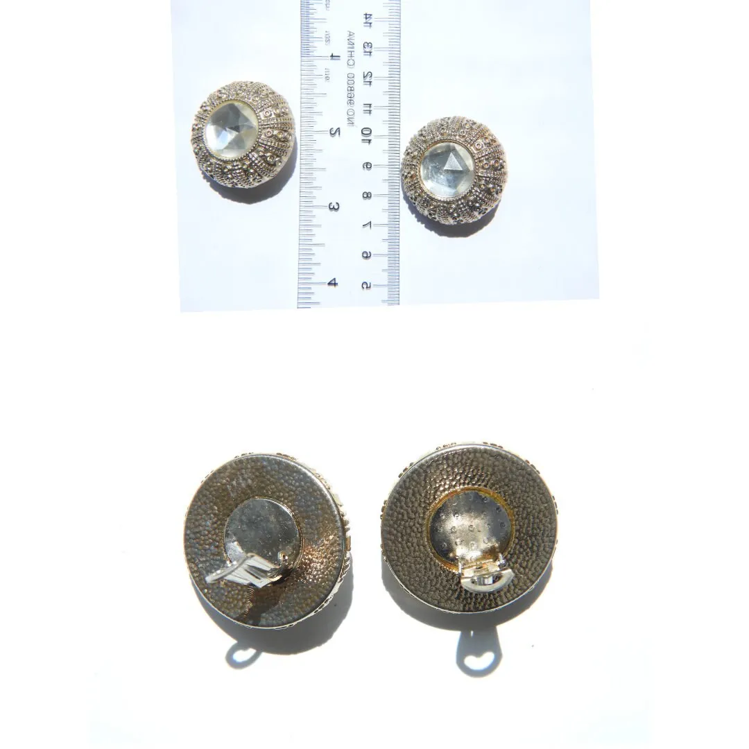 Huge clip on earrings