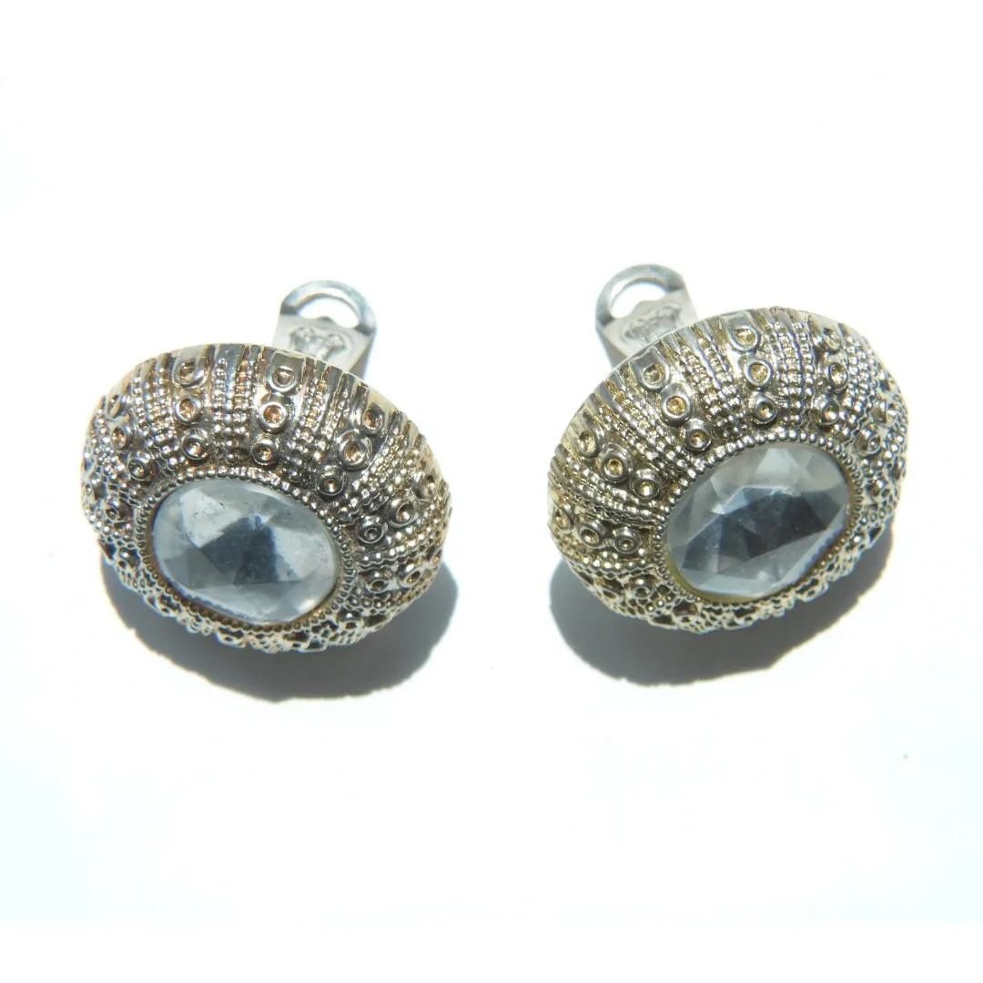 Huge clip on earrings