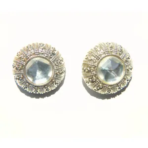 Huge clip on earrings