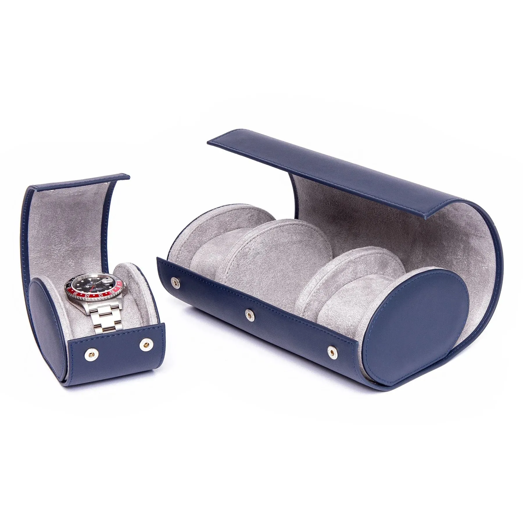 Hyde Park 3 Watch Roll - Navy