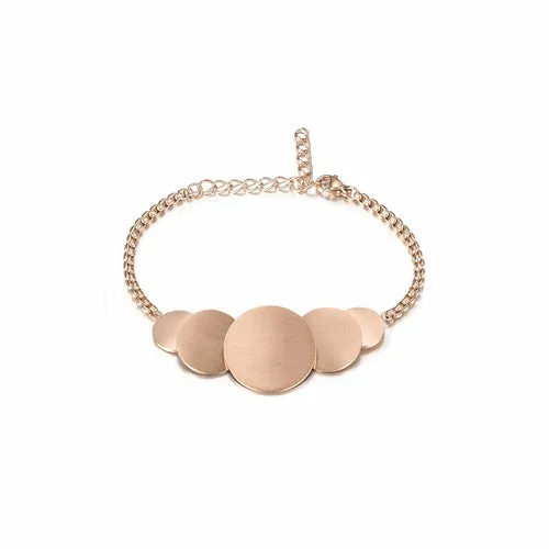 Hypoallergenic Gold Disk Bracelet - Non-Toxic Stainless Steel