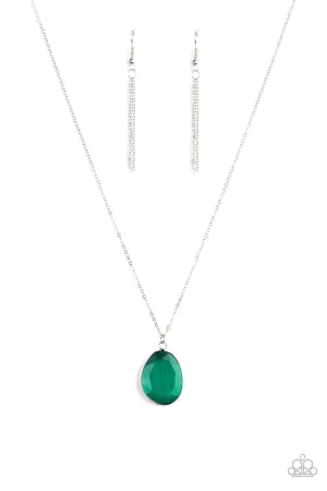 Icy Opalescence Green Paparazzi Necklace