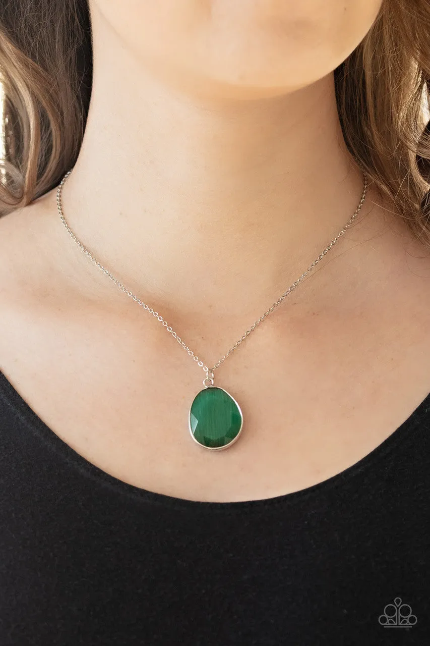 Icy Opalescence Green Paparazzi Necklace