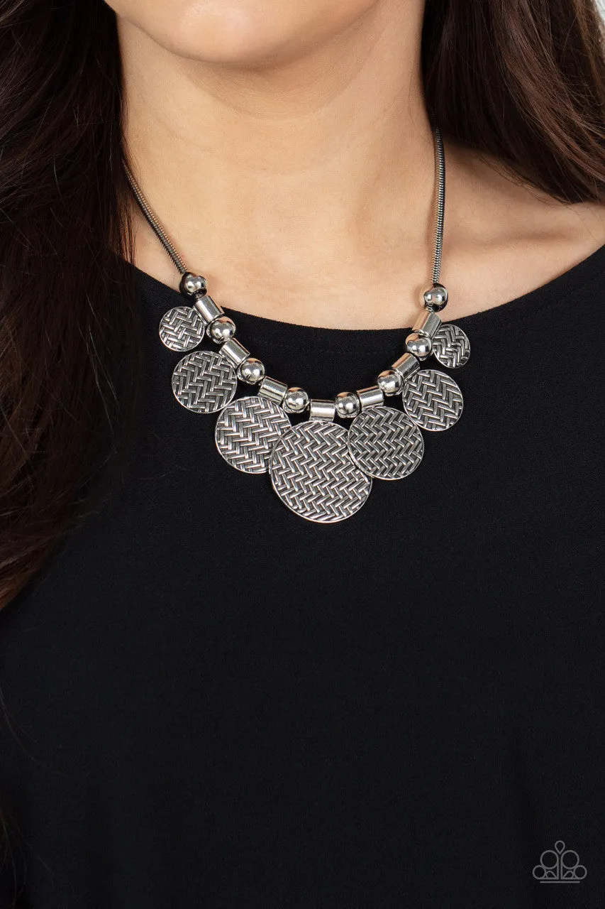 Indigenously Urban Silver Paparazzi Necklace