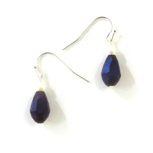Indigo Crystal Earrings