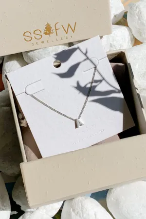 Initial Necklace in Silver