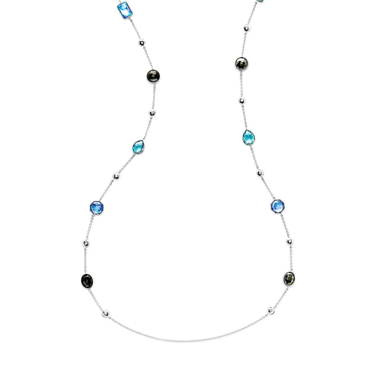 Ippolita Sterling Rock Candy Mix Shape Station Necklace