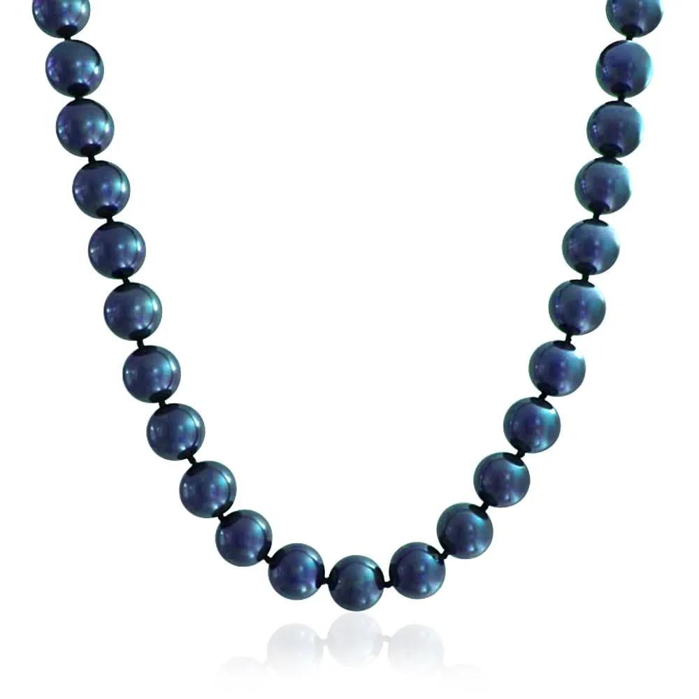 Iridescent Peacock Pearl Jewelry Set Necklace, Bracelet and Earrings 3PCS