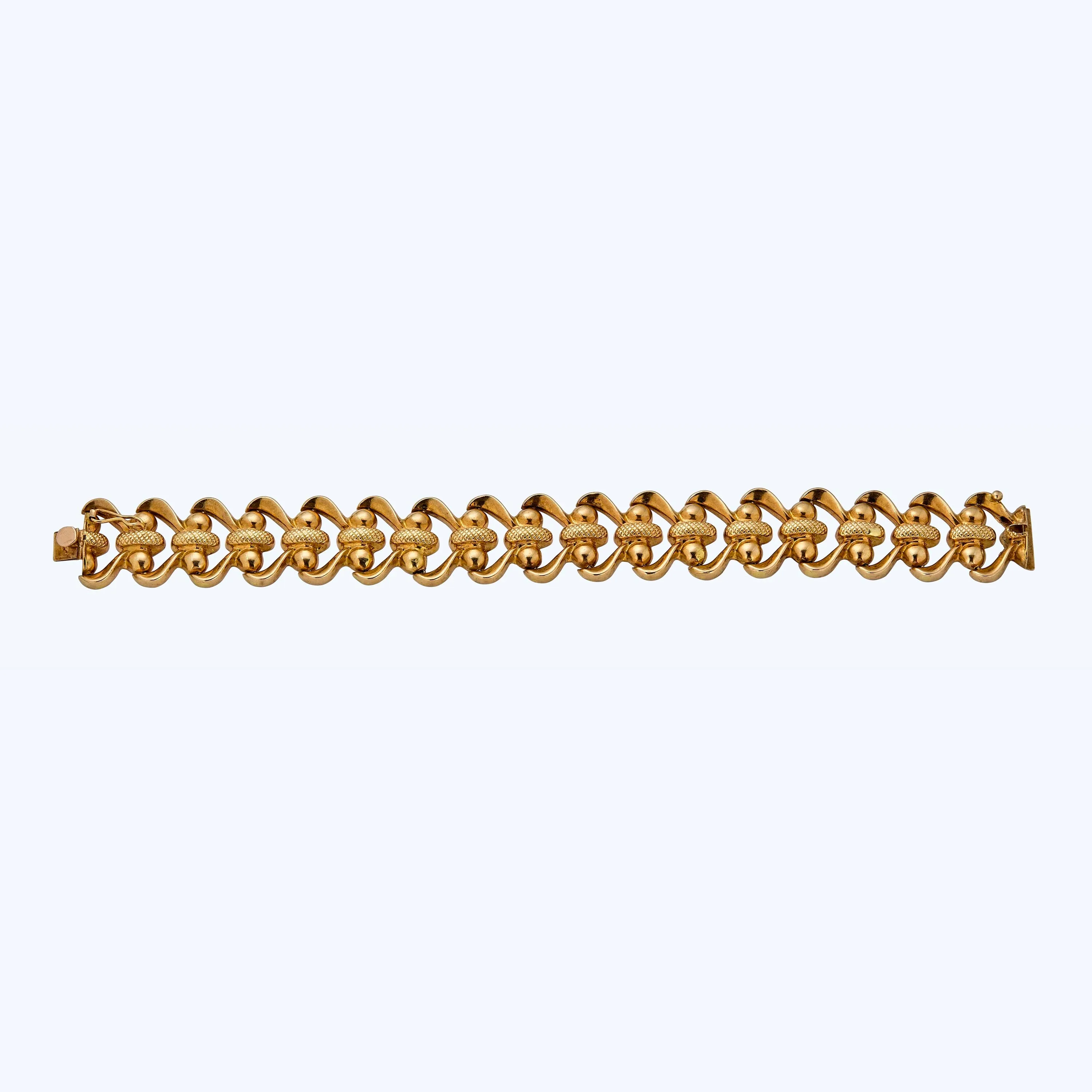 Italian 18K Yellow Gold Link Bracelet