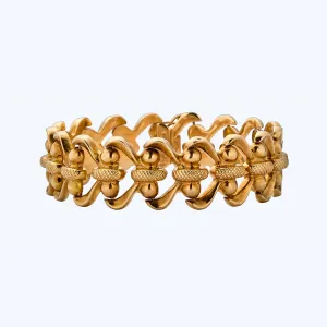 Italian 18K Yellow Gold Link Bracelet