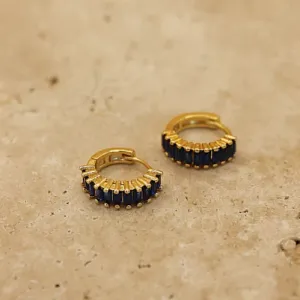 IVY EARRINGS - SAPPHIRE/GOLD