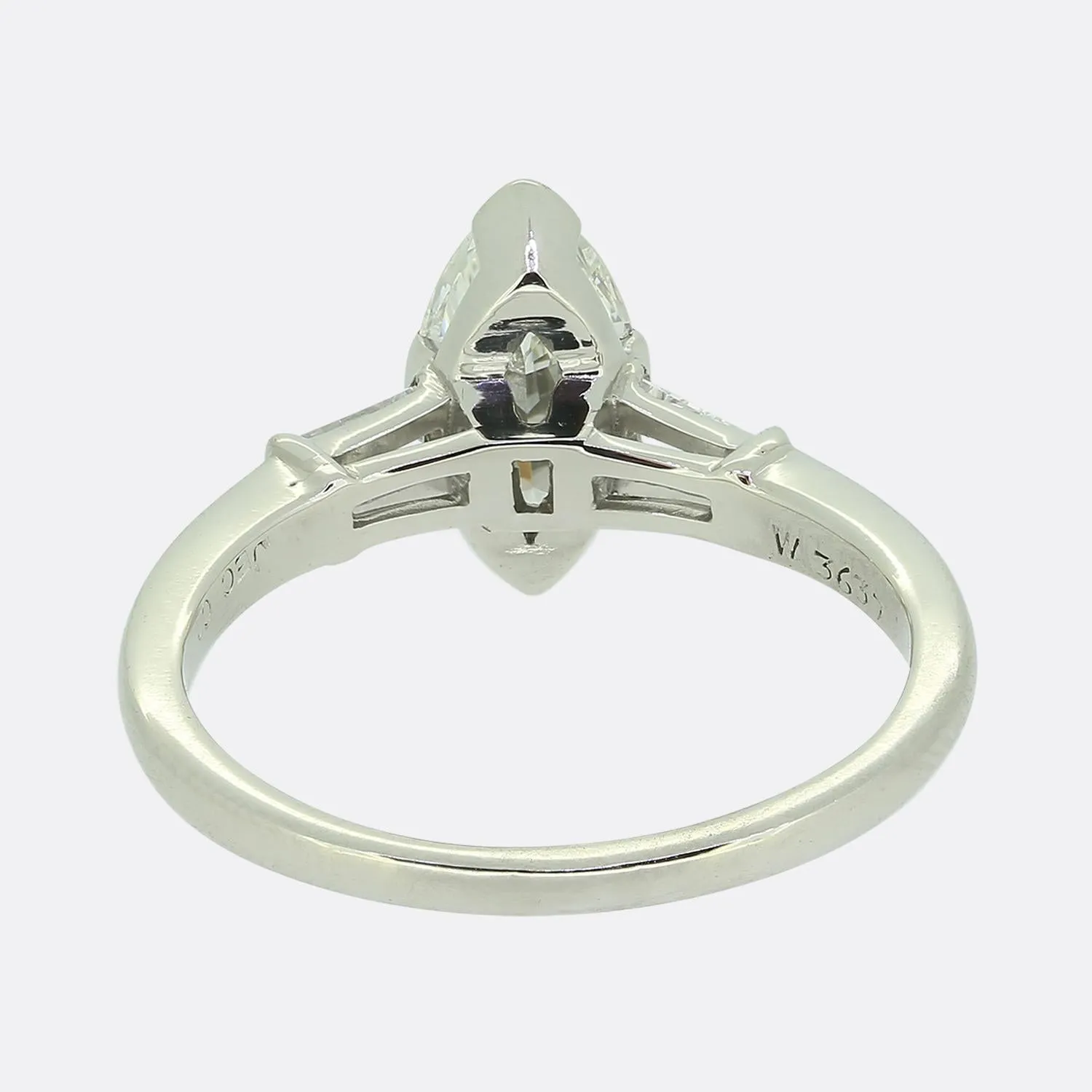 J.E Caldwell & Co. 1.30 Carat Marquise Cut Diamond Engagement Ring