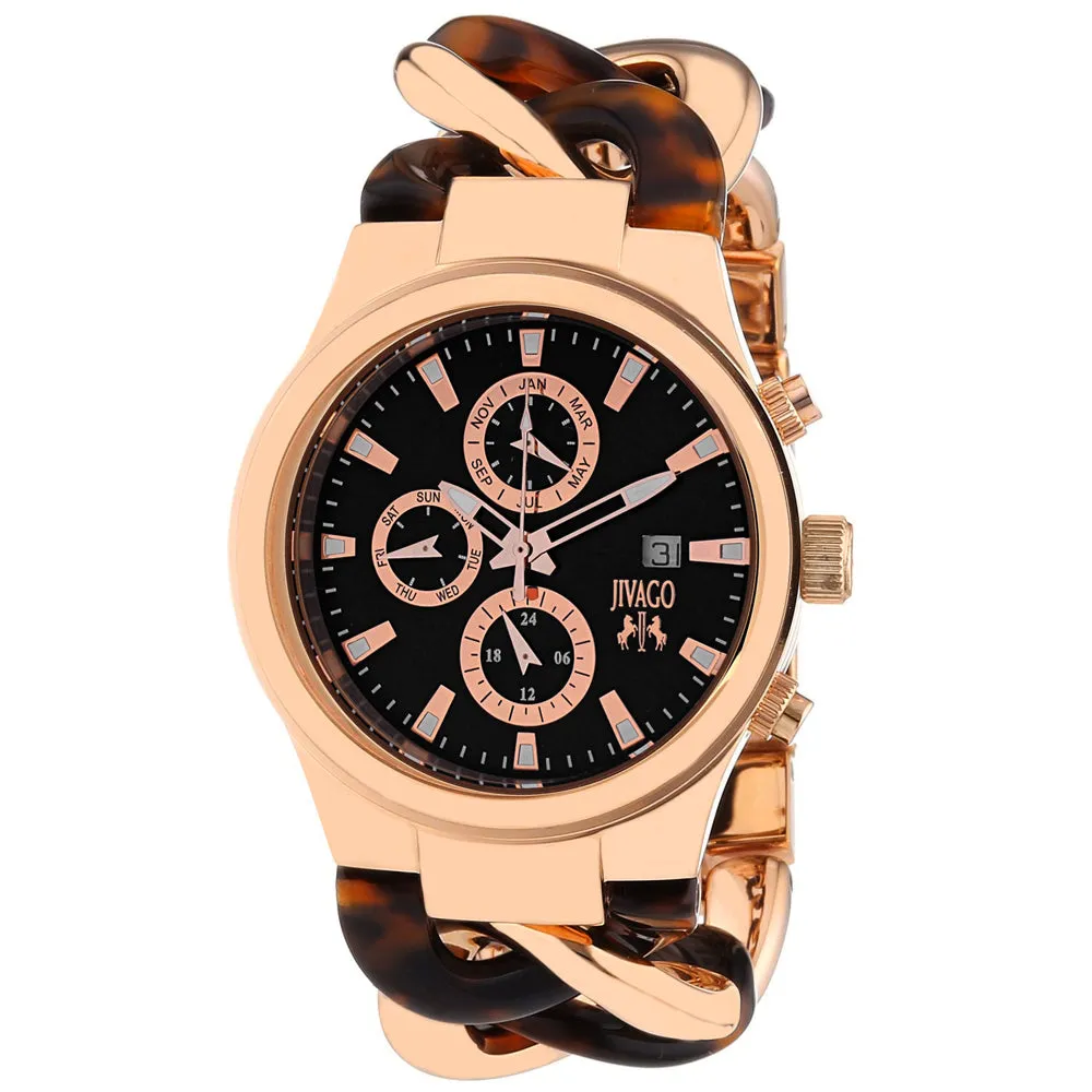 Jivago Women's Lev Black Dial Watch - JV1230