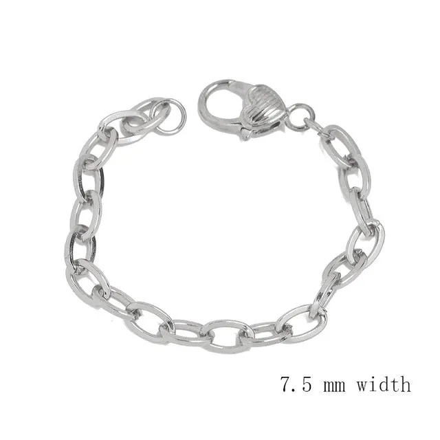 JUWANG 2020 New Simplicity Chain Bracelets For Women Men Handmade DIY O-link Link Bracelet Fashion Jewelry For Party Decoration