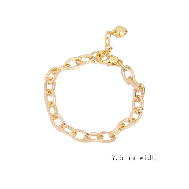 JUWANG 2020 New Simplicity Chain Bracelets For Women Men Handmade DIY O-link Link Bracelet Fashion Jewelry For Party Decoration