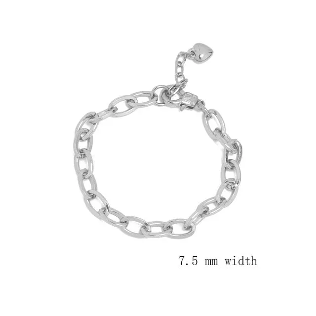 JUWANG 2020 New Simplicity Chain Bracelets For Women Men Handmade DIY O-link Link Bracelet Fashion Jewelry For Party Decoration