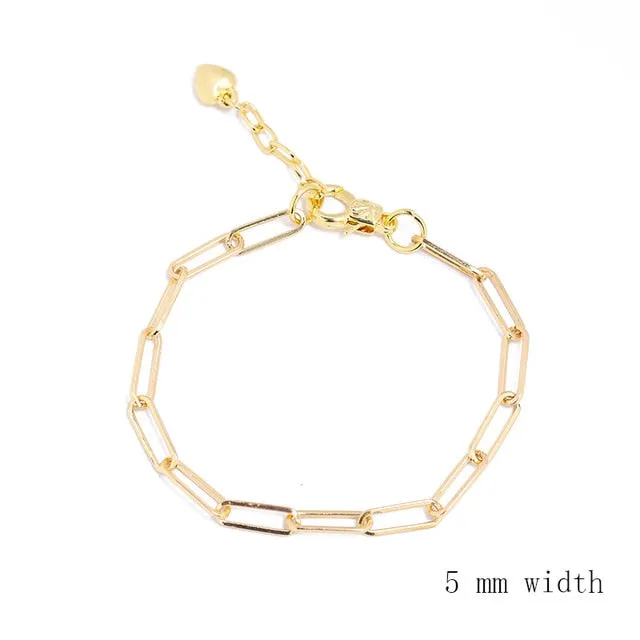 JUWANG 2020 New Simplicity Chain Bracelets For Women Men Handmade DIY O-link Link Bracelet Fashion Jewelry For Party Decoration