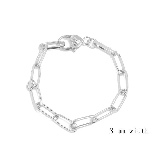 JUWANG 2020 New Simplicity Chain Bracelets For Women Men Handmade DIY O-link Link Bracelet Fashion Jewelry For Party Decoration