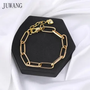 JUWANG 2020 New Simplicity Chain Bracelets For Women Men Handmade DIY O-link Link Bracelet Fashion Jewelry For Party Decoration