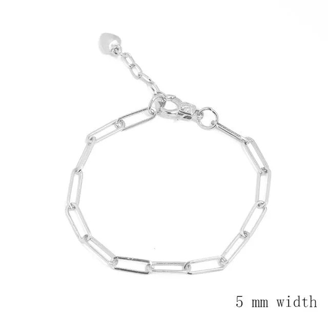JUWANG 2020 New Simplicity Chain Bracelets For Women Men Handmade DIY O-link Link Bracelet Fashion Jewelry For Party Decoration