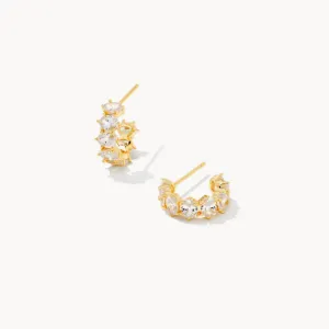 Kendra Scott Cailin Huggie Earrings - Crystal