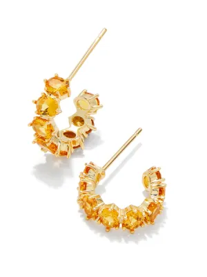 Kendra Scott Cailin Huggie - Gold & Golden Yellow