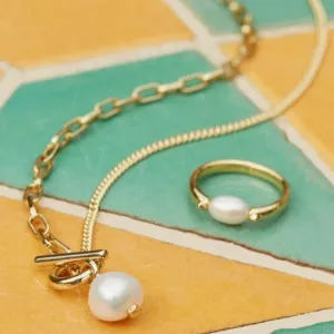 Kendra Scott Leighton Convertible Pearl Chain Necklace