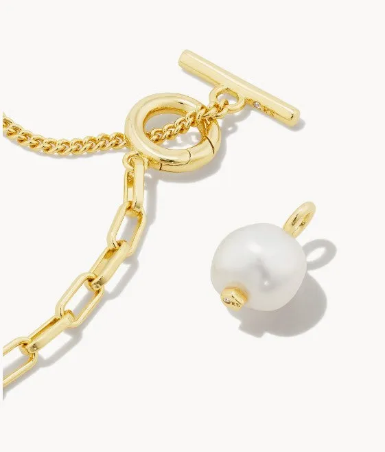 Kendra Scott Leighton Convertible Pearl Chain Necklace