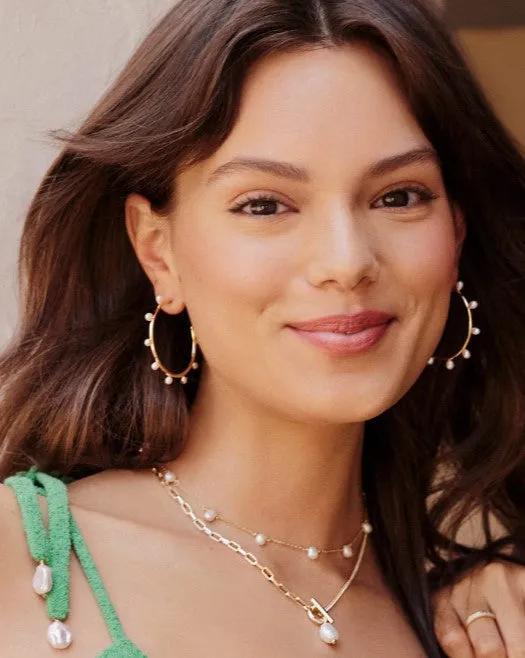 Kendra Scott Leighton Convertible Pearl Chain Necklace